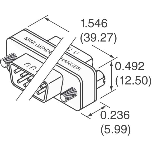 GCLP15M15F NorComp Inc.  D-Sub D-Shaped Connector Adapters